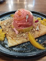 With Matcha Ice Cream Crepe